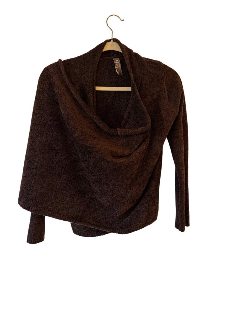 Barefoot Dreams Brown S/M CozyChic Lite Wrap Cardigan - Picture 4 of 6